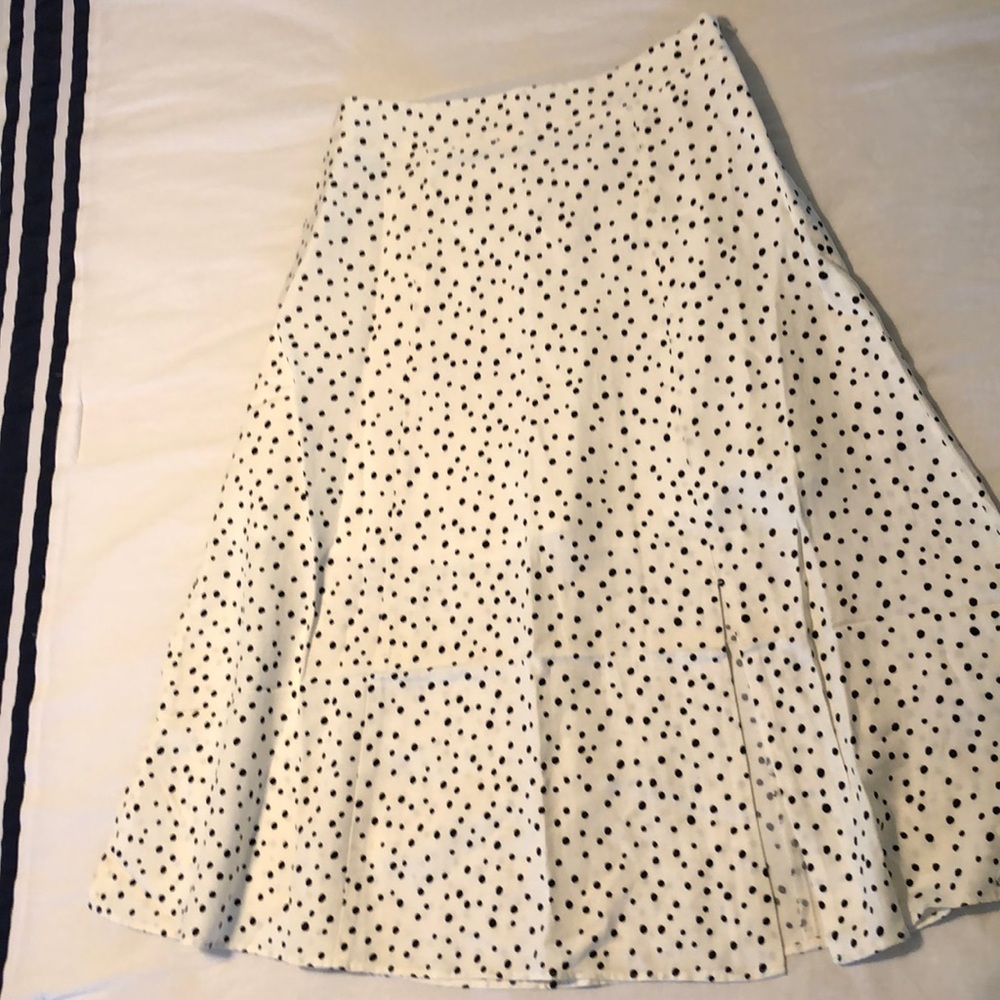 NWT Loft Dotted Midi Skirt
